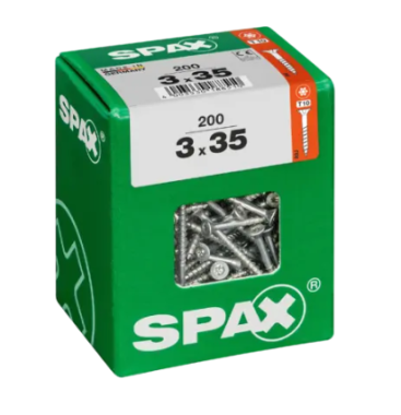 SPAX Universalschraube WIROX, 3x35 mm, 200 Stück, 4191010300367